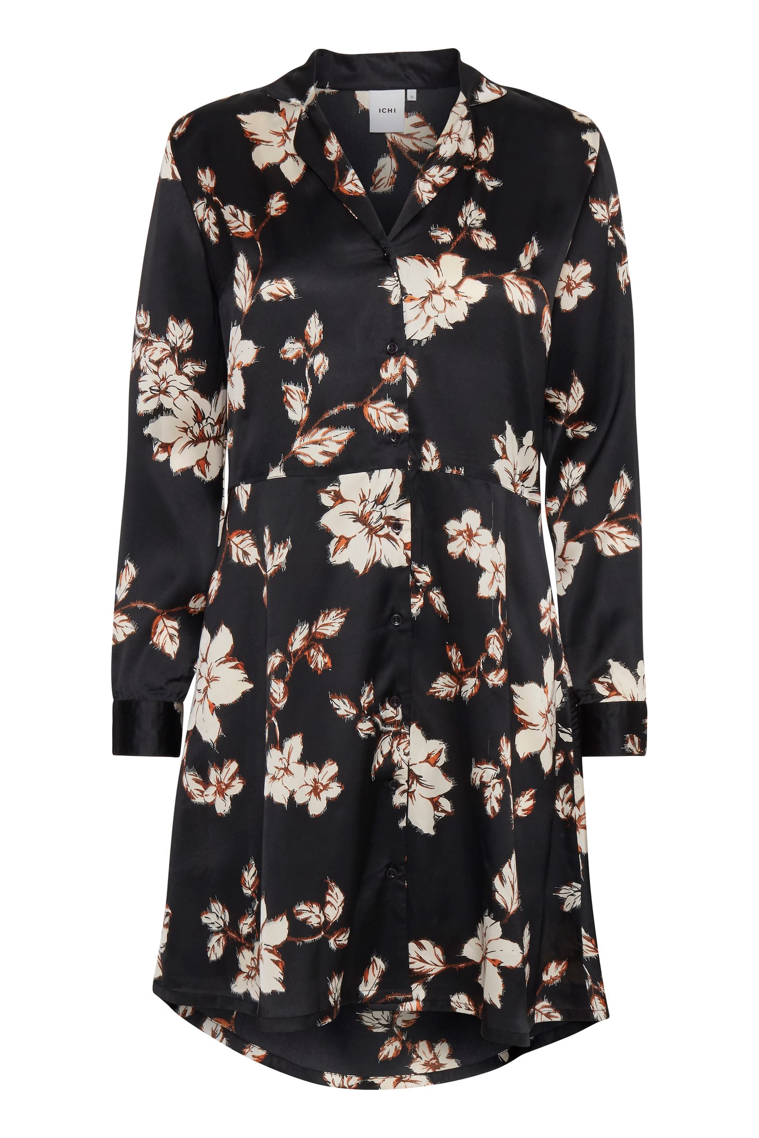 Polyester Satin Floral Print tunic – Kimo Clothing Design Concept